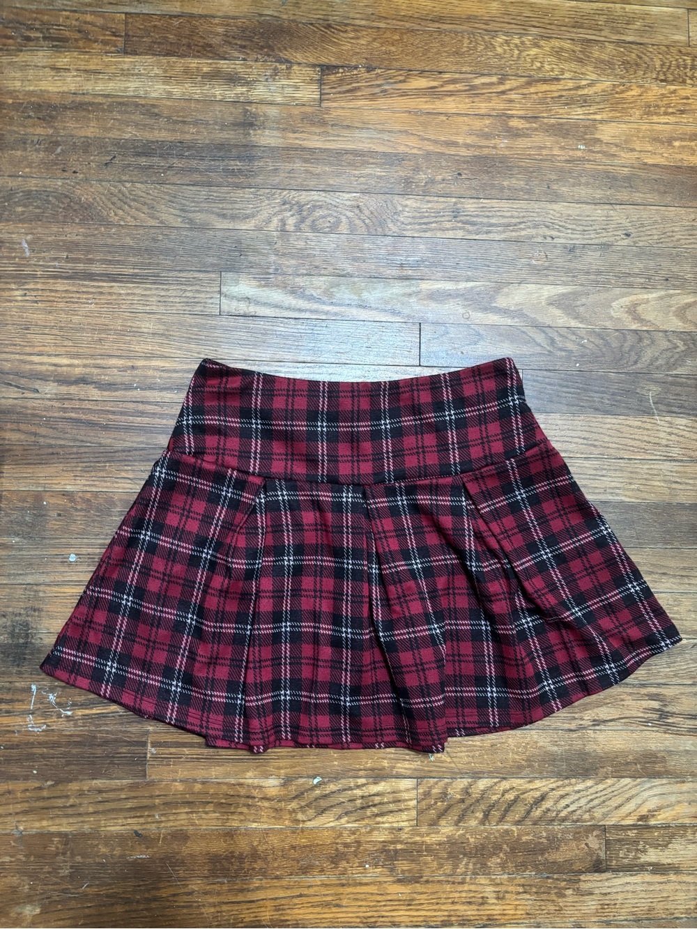 no comment plaid skirt